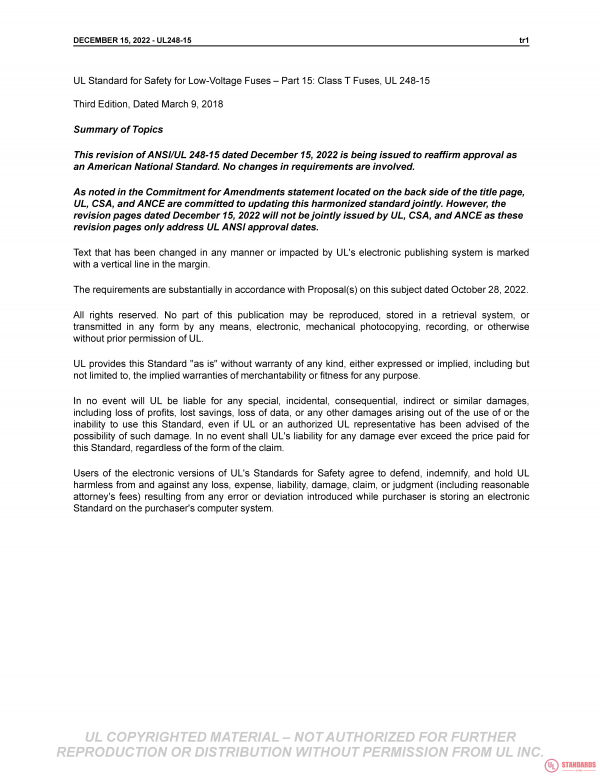 UL 248-15 PDF UL 248-15 PDF